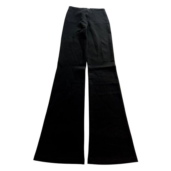 The Kript Bootcut Pants With Front Cutout in Black - Picture 2 of 3